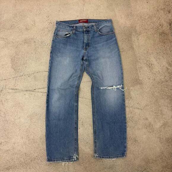 Arizona Other - Arizona Jean Co. Original Straight Distressed Blue Jeans